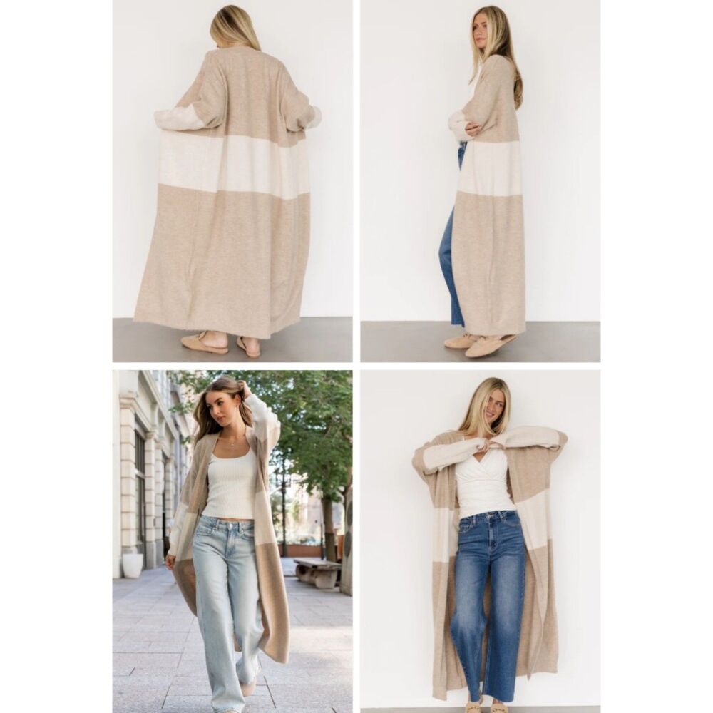 Baltic Born women's Thea Duster Cardigan size medium new